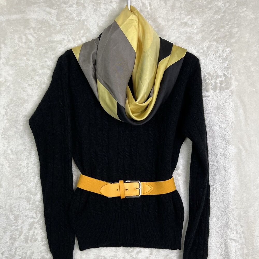 Karen Scott Women's Sz S Cable-Knit Sweater Luxury Lamb Wool/Angora Light Classy